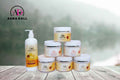 Asma Doll Mango Facial Kit skincare bundle with creams and developer.