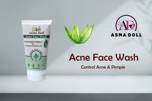 Asma Doll Neem Acne Face Wash tube with aloe vera and vitamin E.